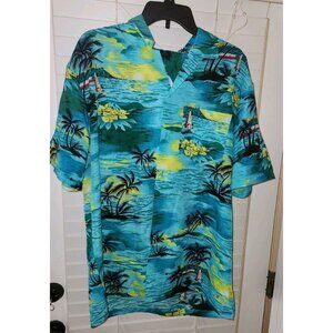 New with Tags Factories Connection Hawaiian Shirt Men's Size LARGE Multicolor
